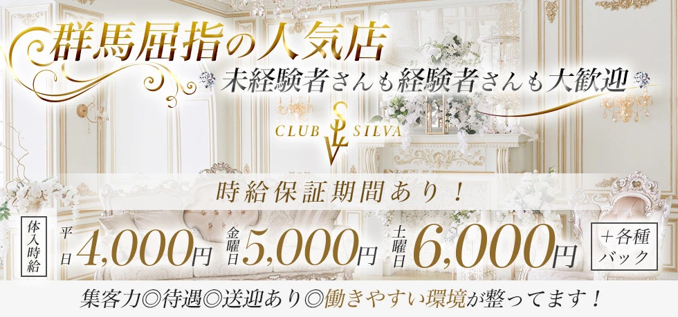 伊勢崎市のキャバクラ-CLUB SILVAの求人画像【ジーチャンネル】