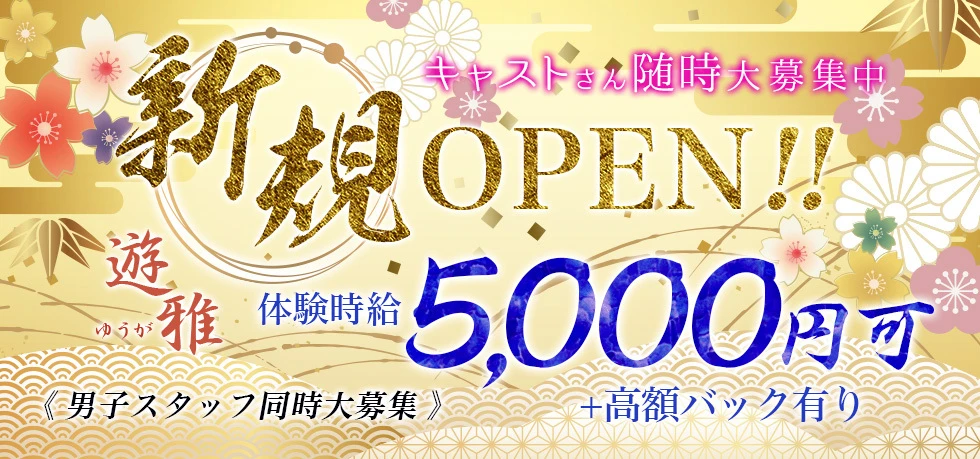 伊勢崎市のセクキャバ-遊雅の求人画像【ジーチャンネル】